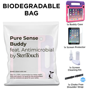 Buddy Antibacterial Protective Kids case for Apple iPad 4, iPad 3, iPad 2 // Handle+Stand, Shoulder Strap, Screen Spray
