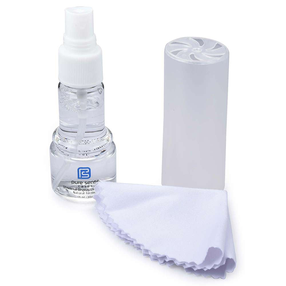 Natural Alcohol Free Screen Cleaning Spray with Cloth